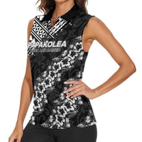 Hawaii Papakolea Born And Raised Women Sleeveless Polo Shirt Hawaiian Tribal Pattern LT05 - Polynesian Pride