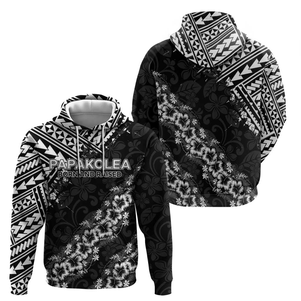 Hawaii Papakolea Born And Raised Zip Hoodie Hawaiian Tribal Pattern LT05 - Polynesian Pride
