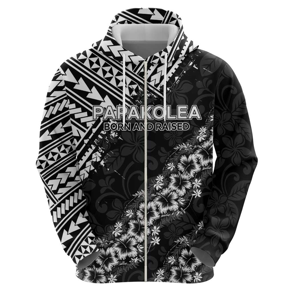 Hawaii Papakolea Born And Raised Zip Hoodie Hawaiian Tribal Pattern LT05 - Polynesian Pride