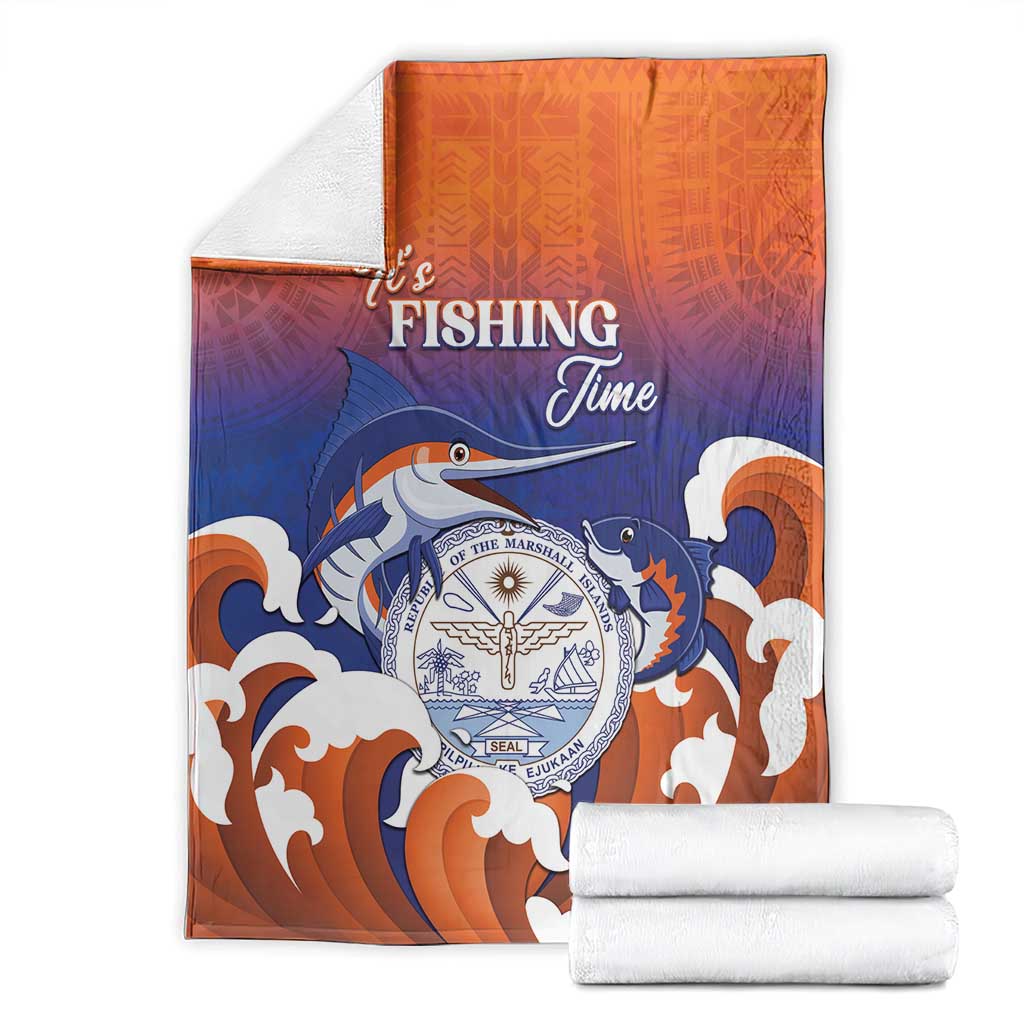 Marshall Islands Fishermen's Day Blanket It's Fishing Time