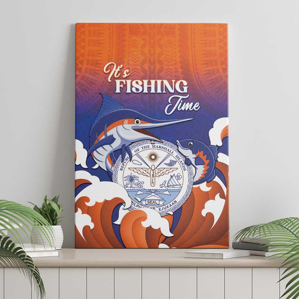 Marshall Islands Fishermen's Day Canvas Wall Art It's Fishing Time