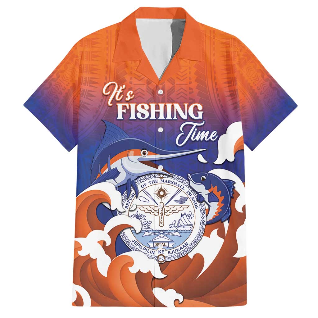 Marshall Islands Fishermen's Day Hawaiian Shirt It's Fishing Time