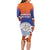 Marshall Islands Fishermen's Day Long Sleeve Bodycon Dress It's Fishing Time