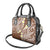 Plumeria With Brown Polynesian Tattoo Pattern Shoulder Handbag