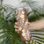 Plumeria With Brown Polynesian Tattoo Pattern Skinny Tumbler