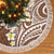 Plumeria With Brown Polynesian Tattoo Pattern Tree Skirt