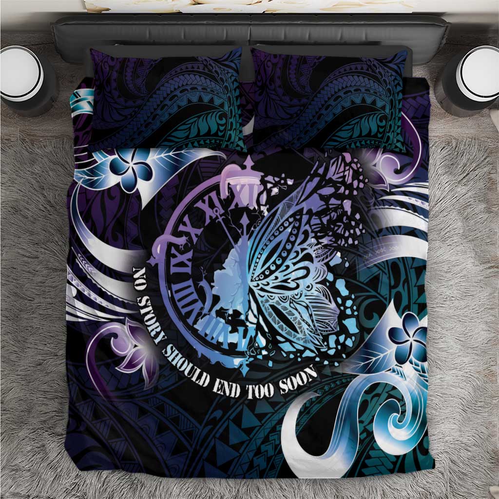 Polynesia Suicide Prevention Awareness Bedding Set No Story Should End Too Soon