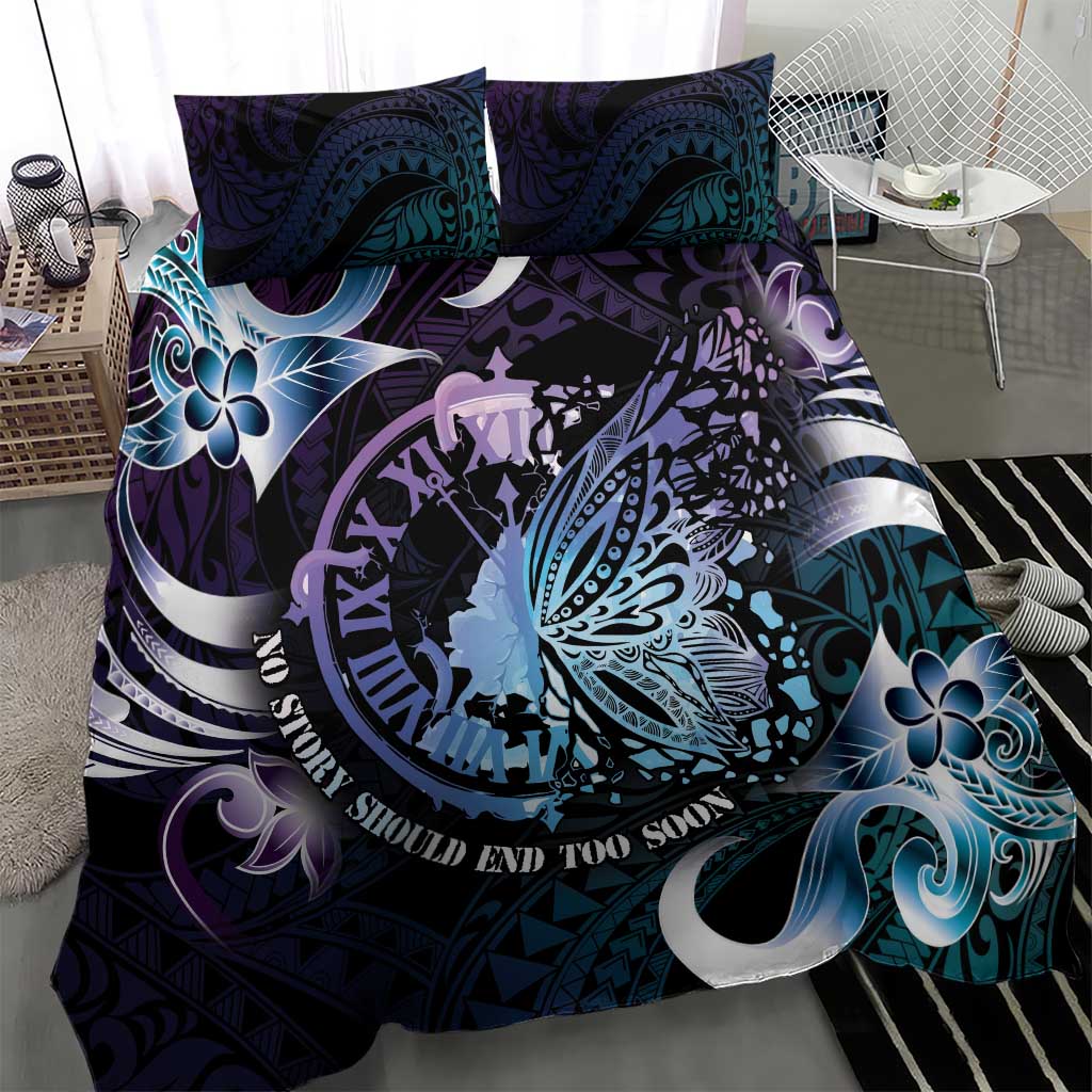 Polynesia Suicide Prevention Awareness Bedding Set No Story Should End Too Soon
