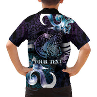 Personalised Polynesia Suicide Prevention Awareness Family Matching Off Shoulder Maxi Dress and Hawaiian Shirt No Story Should End Too Soon LT05 - Polynesian Pride