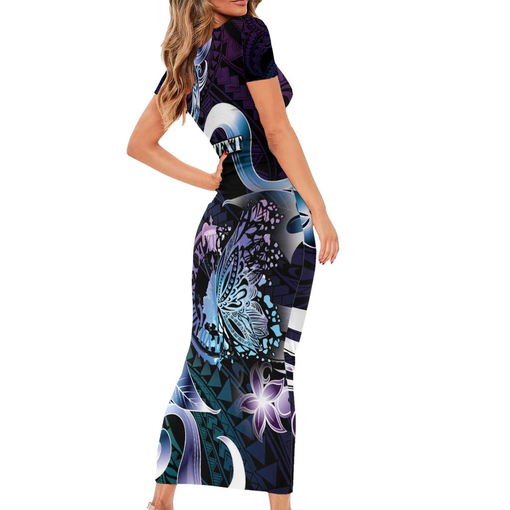 Personalised Polynesia Suicide Prevention Awareness Family Matching Short Sleeve Bodycon Dress and Hawaiian Shirt No Story Should End Too Soon
