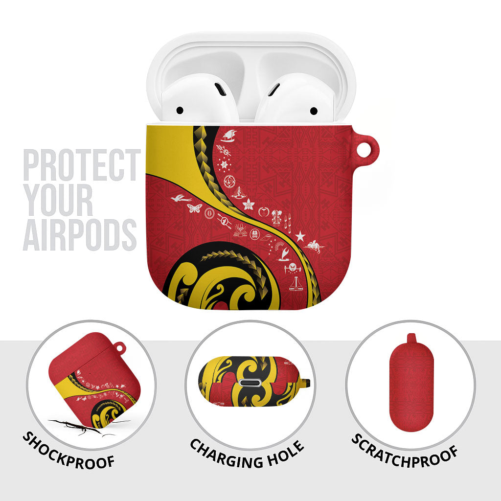 Papua New Guinea Independence AirPods Case Special Style Red Version LT05