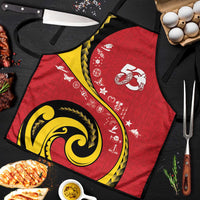 Papua New Guinea 50th Independence Anniversary Apron Special Style Red Version - Polynesian Pride