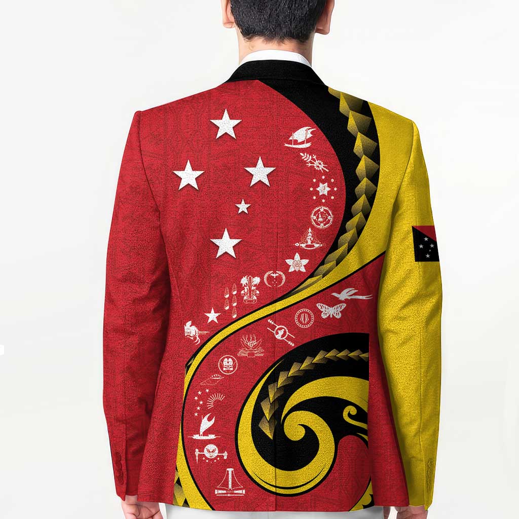 Papua New Guinea 50th Independence Anniversary Blazer Special Style Red Version - Polynesian Pride
