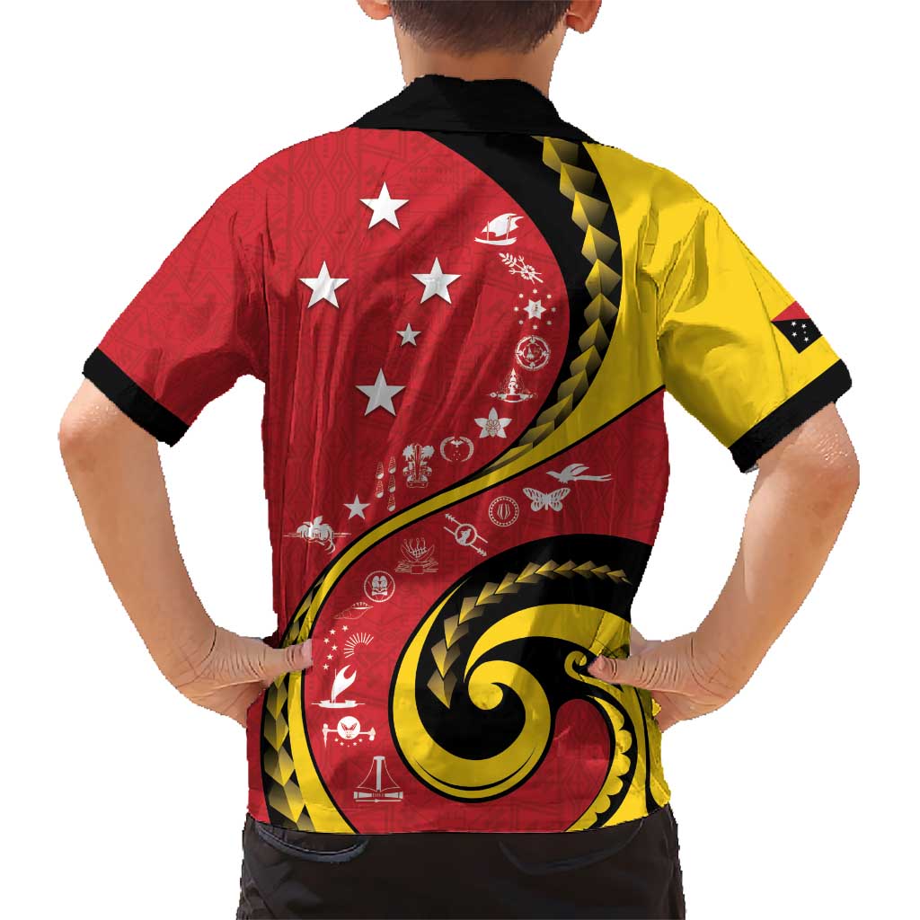 Papua New Guinea 50th Independence Anniversary Hawaiian Shirt Special Style Red Version LT05 - Polynesian Pride