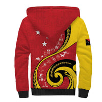 Papua New Guinea 50th Independence Anniversary Sherpa Hoodie Special Style Red Version LT05 - Polynesian Pride