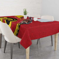 Papua New Guinea 50th Independence Anniversary Tablecloth Special Style Red Version LT05 - Polynesian Pride