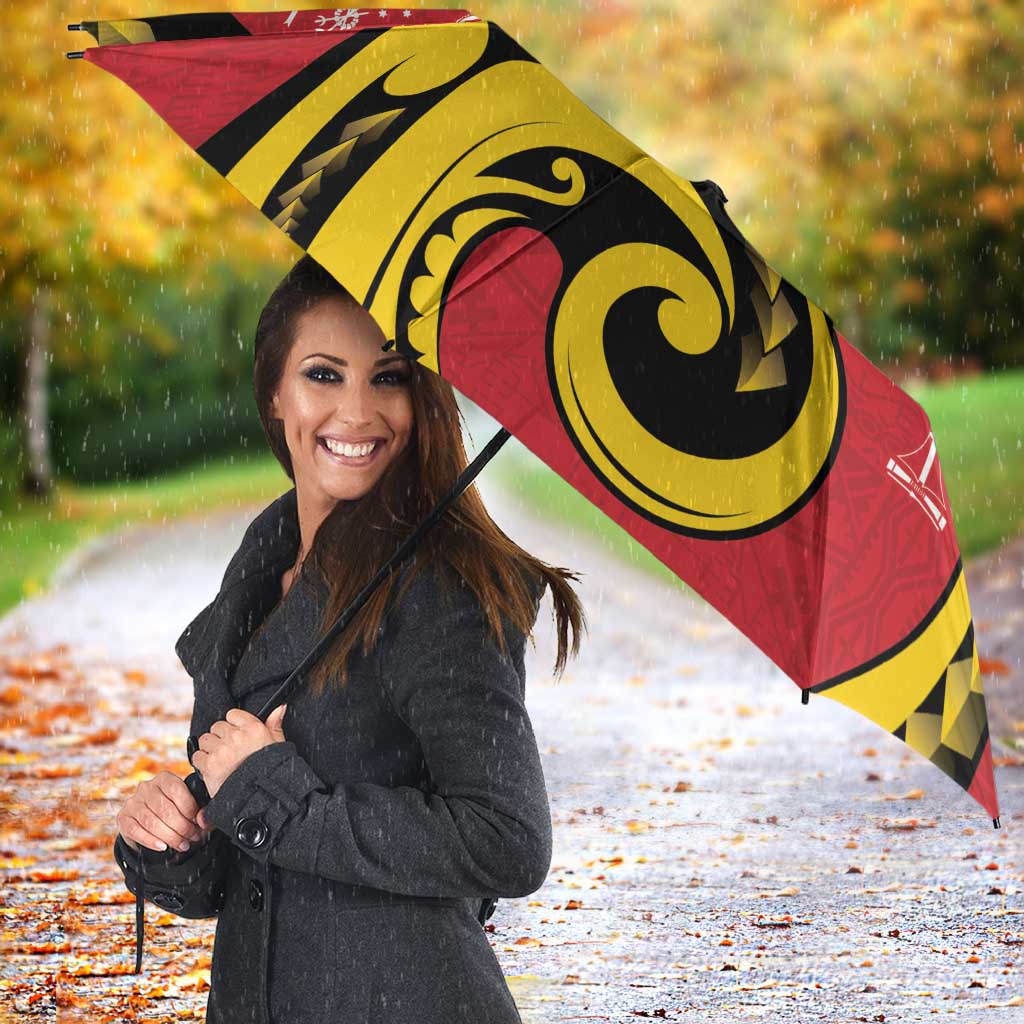 Papua New Guinea 50th Independence Anniversary Umbrella Special Style Red Version - Polynesian Pride