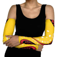 Papua New Guinea 50th Independence Anniversary Arm Sleeves Special Style Yellow Version - Polynesian Pride