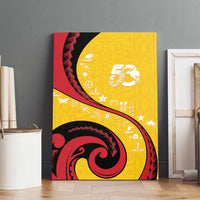 Papua New Guinea 50th Independence Anniversary Canvas Wall Art Special Style Yellow Version LT05 - Polynesian Pride