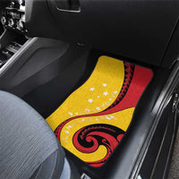 Papua New Guinea 50th Independence Anniversary Car Mats Special Style Yellow Version LT05 - Polynesian Pride
