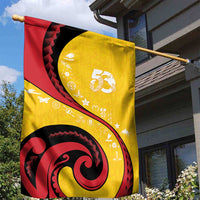 Papua New Guinea 50th Independence Anniversary Garden Flag Special Style Yellow Version - Polynesian Pride