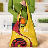 Papua New Guinea 50th Independence Anniversary Grocery Bag Special Style Yellow Version LT05 - Polynesian Pride