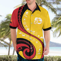 Papua New Guinea 50th Independence Anniversary Hawaiian Shirt Special Style Yellow Version LT05 - Polynesian Pride