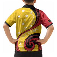 Papua New Guinea Independence Kid Hawaiian Shirt Special Style Yellow Version LT05