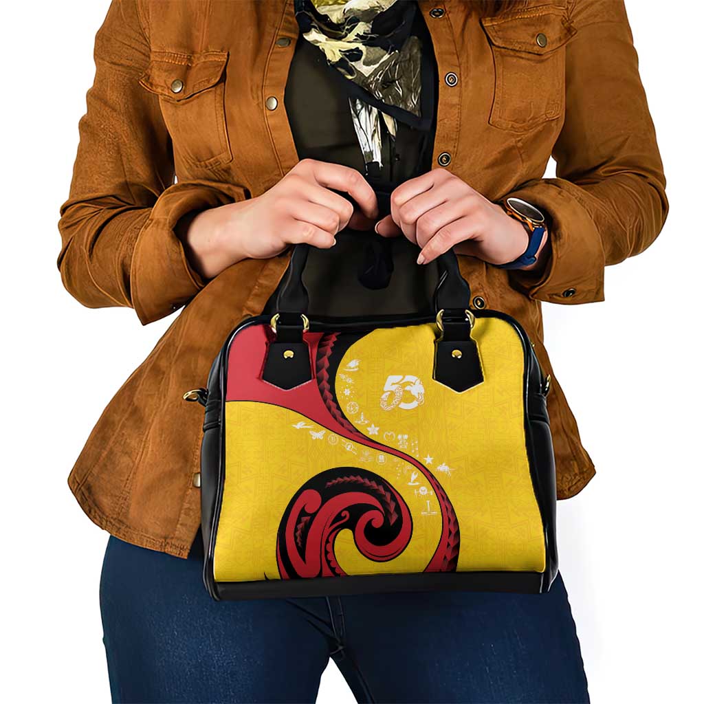 Papua New Guinea 50th Independence Anniversary Shoulder Handbag Special Style Yellow Version - Polynesian Pride