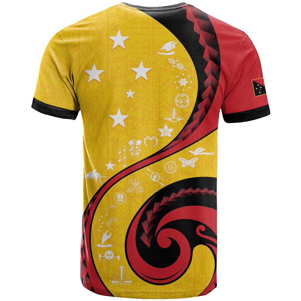 Papua New Guinea 50th Independence Anniversary T Shirt Special Style Yellow Version - Polynesian Pride