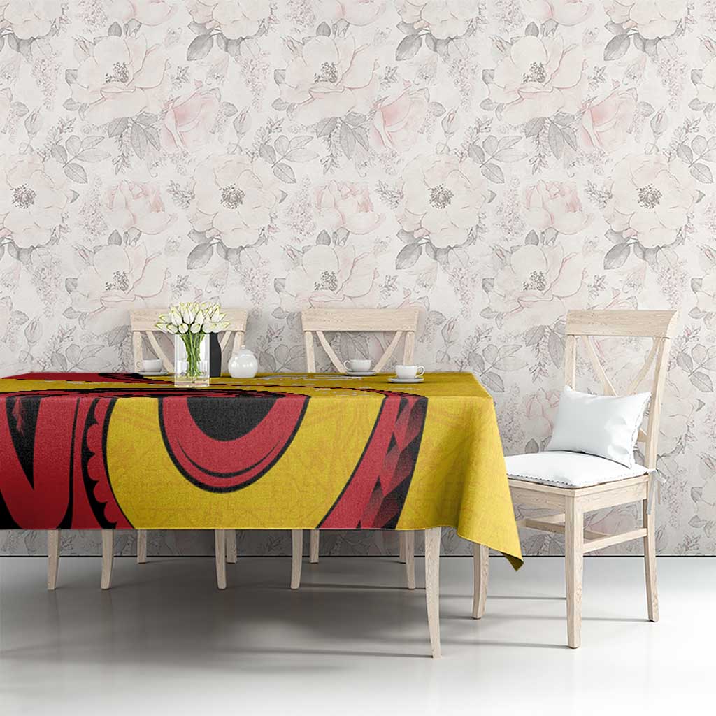 Papua New Guinea 50th Independence Anniversary Tablecloth Special Style Yellow Version LT05 - Polynesian Pride