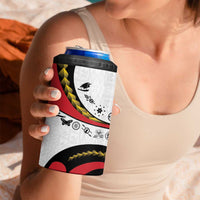 Papua New Guinea 50th Independence Anniversary 4 in 1 Can Cooler Tumbler Special Style White Version LT05 - Polynesian Pride