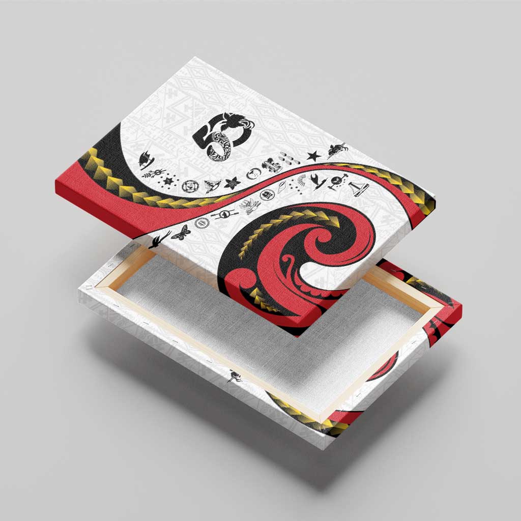 Papua New Guinea 50th Independence Anniversary Canvas Wall Art Special Style White Version LT05 - Polynesian Pride