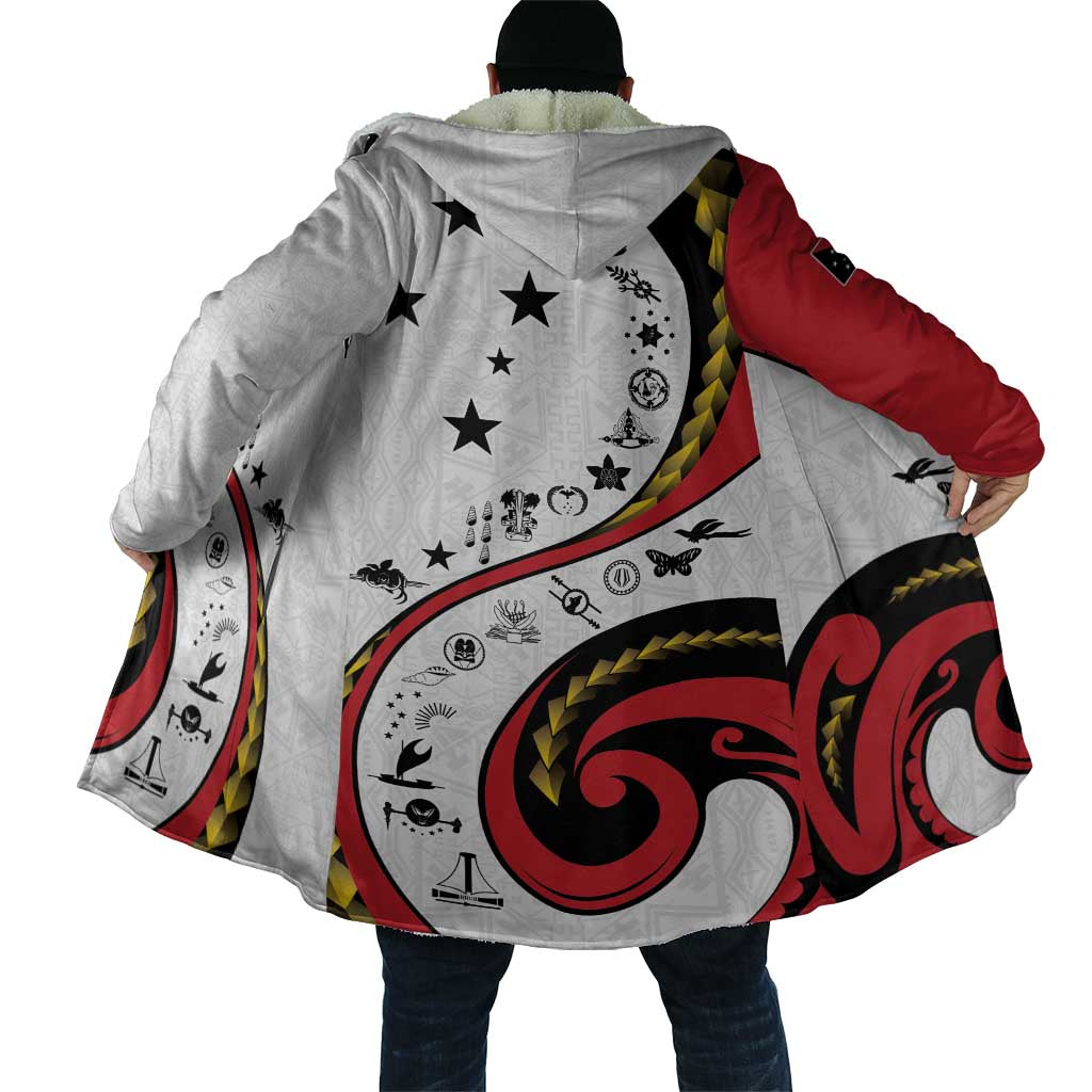 Papua New Guinea 50th Independence Anniversary Cloak Special Style White Version - Polynesian Pride