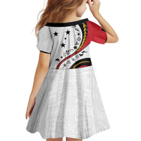Papua New Guinea 50th Independence Anniversary Family Matching Tank Maxi Dress and Hawaiian Shirt Special Style White Version - Polynesian Pride
