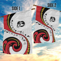 Papua New Guinea 50th Independence Anniversary Garden Flag Special Style White Version - Polynesian Pride