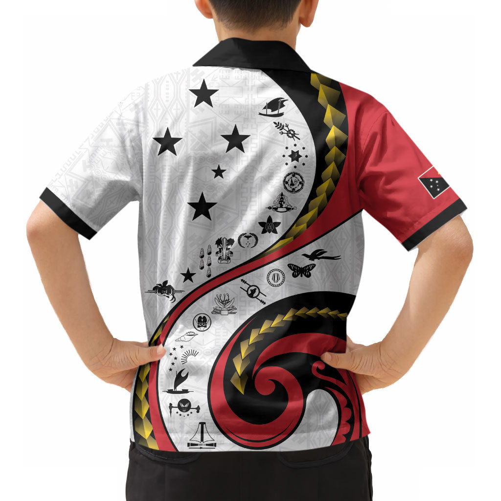 Papua New Guinea Independence Kid Hawaiian Shirt Special Style White Version LT05