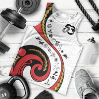Papua New Guinea 50th Independence Anniversary Men Tank Top Special Style White Version LT05 - Polynesian Pride