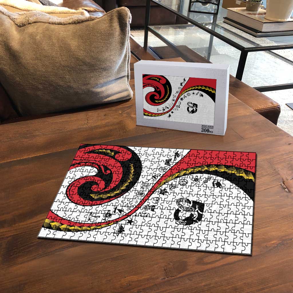Papua New Guinea 50th Independence Anniversary Puzzle Special Style White Version - Polynesian Pride