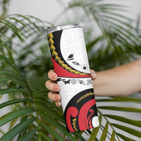 Papua New Guinea 50th Independence Anniversary Skinny Tumbler Special Style White Version - Polynesian Pride