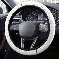 Papua New Guinea 50th Independence Anniversary Steering Wheel Cover Special Style White Version - Polynesian Pride