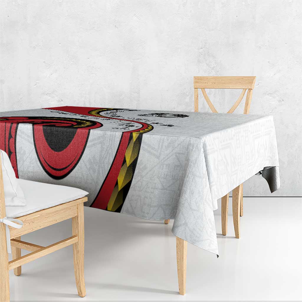 Papua New Guinea 50th Independence Anniversary Tablecloth Special Style White Version LT05 - Polynesian Pride
