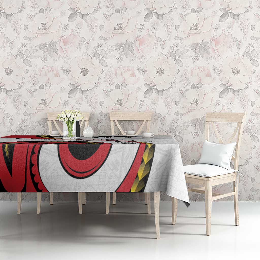 Papua New Guinea 50th Independence Anniversary Tablecloth Special Style White Version LT05 - Polynesian Pride