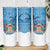 Personalised Fiji Skinny Tumbler Coat Of Arms Tagimoucia With Fijian Tapa Pattern