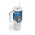 Personalised Fiji Tumbler With Handle Coat Of Arms Tagimoucia With Fijian Tapa Pattern