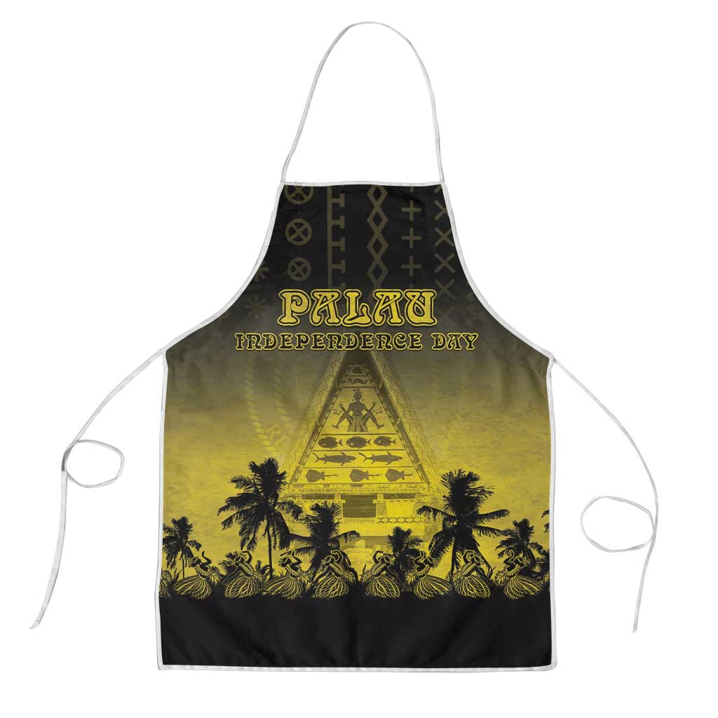 Palau Independence Day Apron Palauan Tattoo Pattern - Polynesian Pride