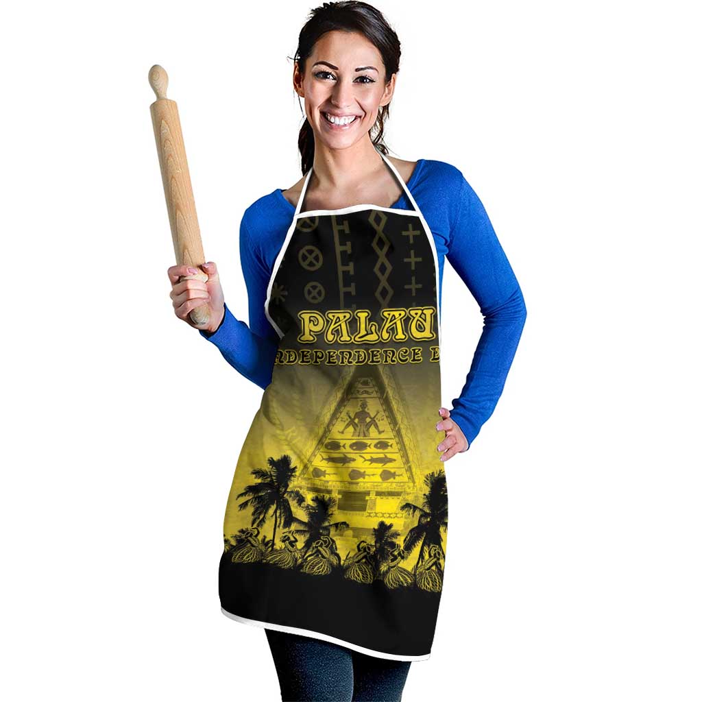 Palau Independence Day Apron Palauan Tattoo Pattern - Polynesian Pride