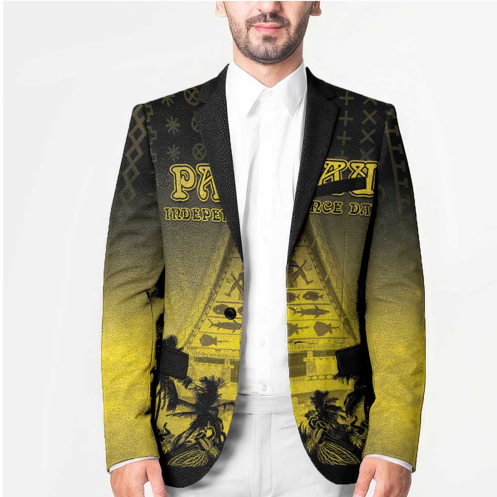 Personalised Palau Independence Day Blazer Palauan Tattoo Pattern - Polynesian Pride