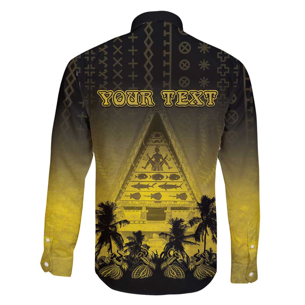 Personalised Palau Independence Day Family Matching Mermaid Dress and Hawaiian Shirt Palauan Tattoo Pattern - Polynesian Pride