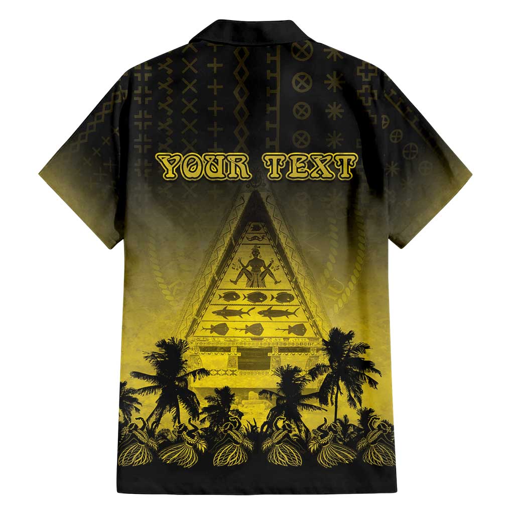 Personalised Palau Independence Day Family Matching Tank Maxi Dress and Hawaiian Shirt Palauan Tattoo Pattern - Polynesian Pride